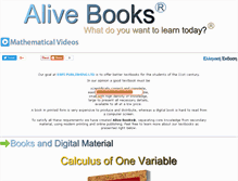 Tablet Screenshot of alivebooks.net